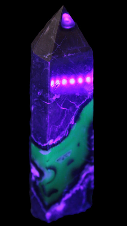 Volcano Agate obelisk 143mm 328g Rocks and Things