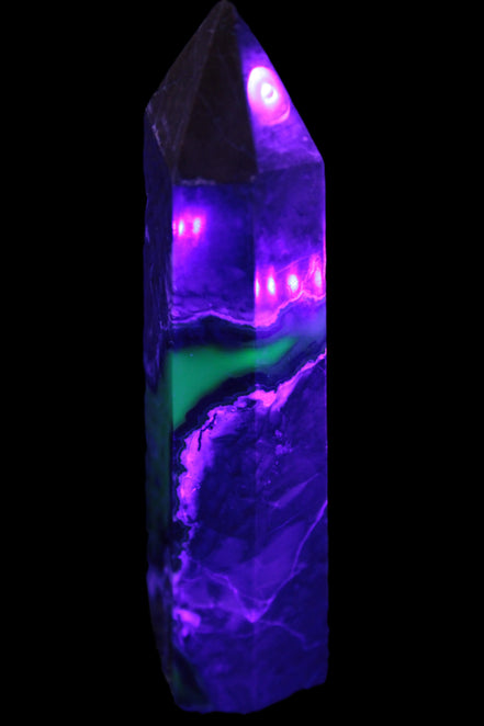 Volcano Agate obelisk 143mm 328g Rocks and Things