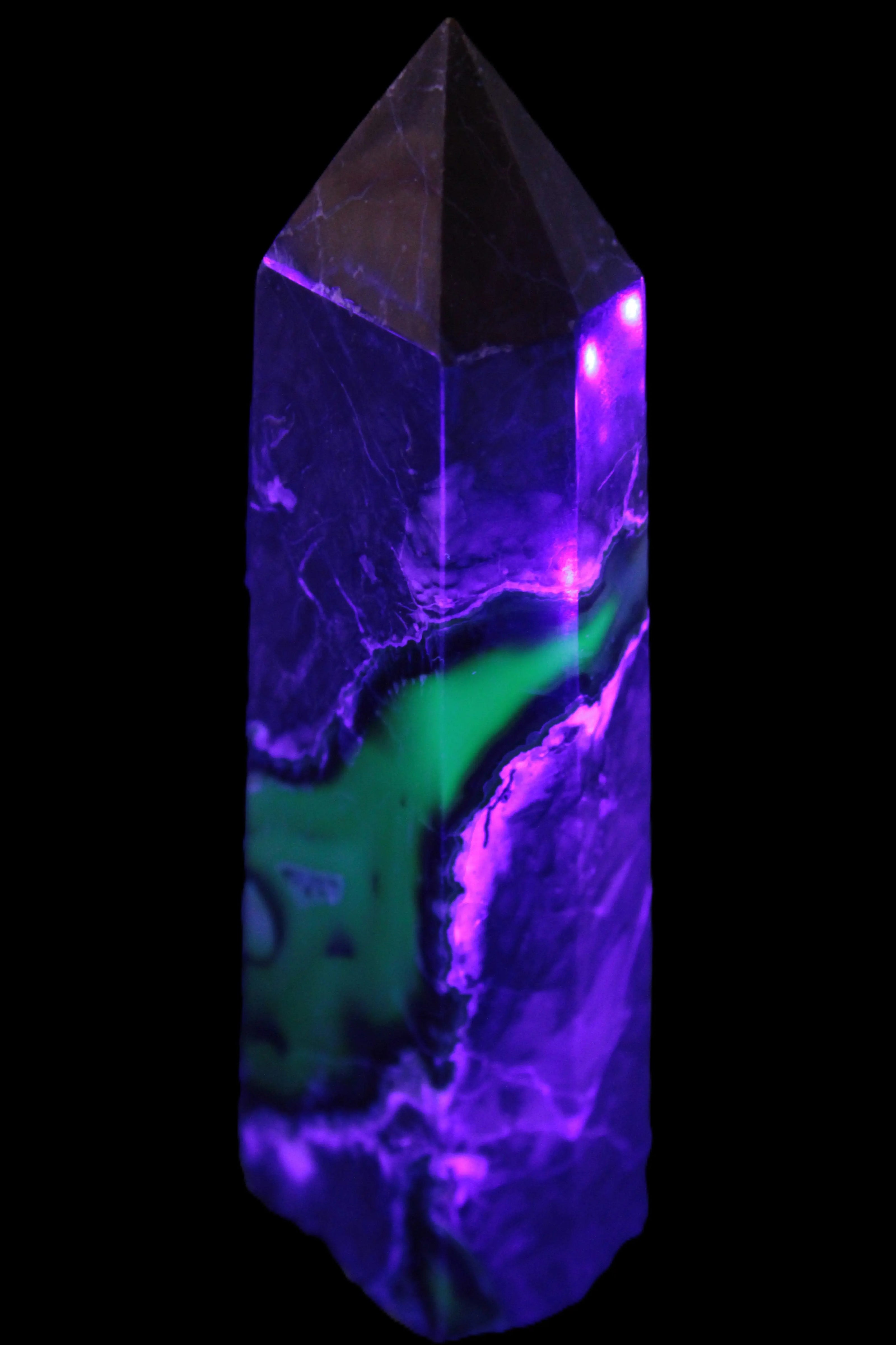 Volcano Agate obelisk 143mm 328g Rocks and Things