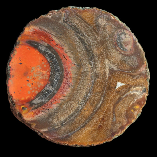 Warring States Carnelian red silk banded Agate 84g in sunlight - Rocks and Things Store