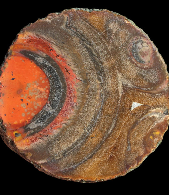 Warring States Carnelian red silk banded Agate 84g in sunlight - Rocks and Things Store