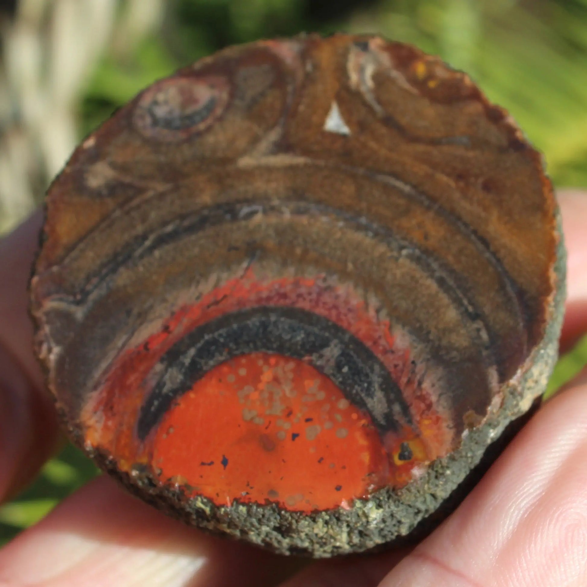 Warring States Carnelian red silk banded Agate 84g Rocks and Things