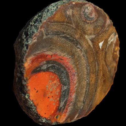 Warring States Carnelian red silk banded Agate 84g Rocks and Things