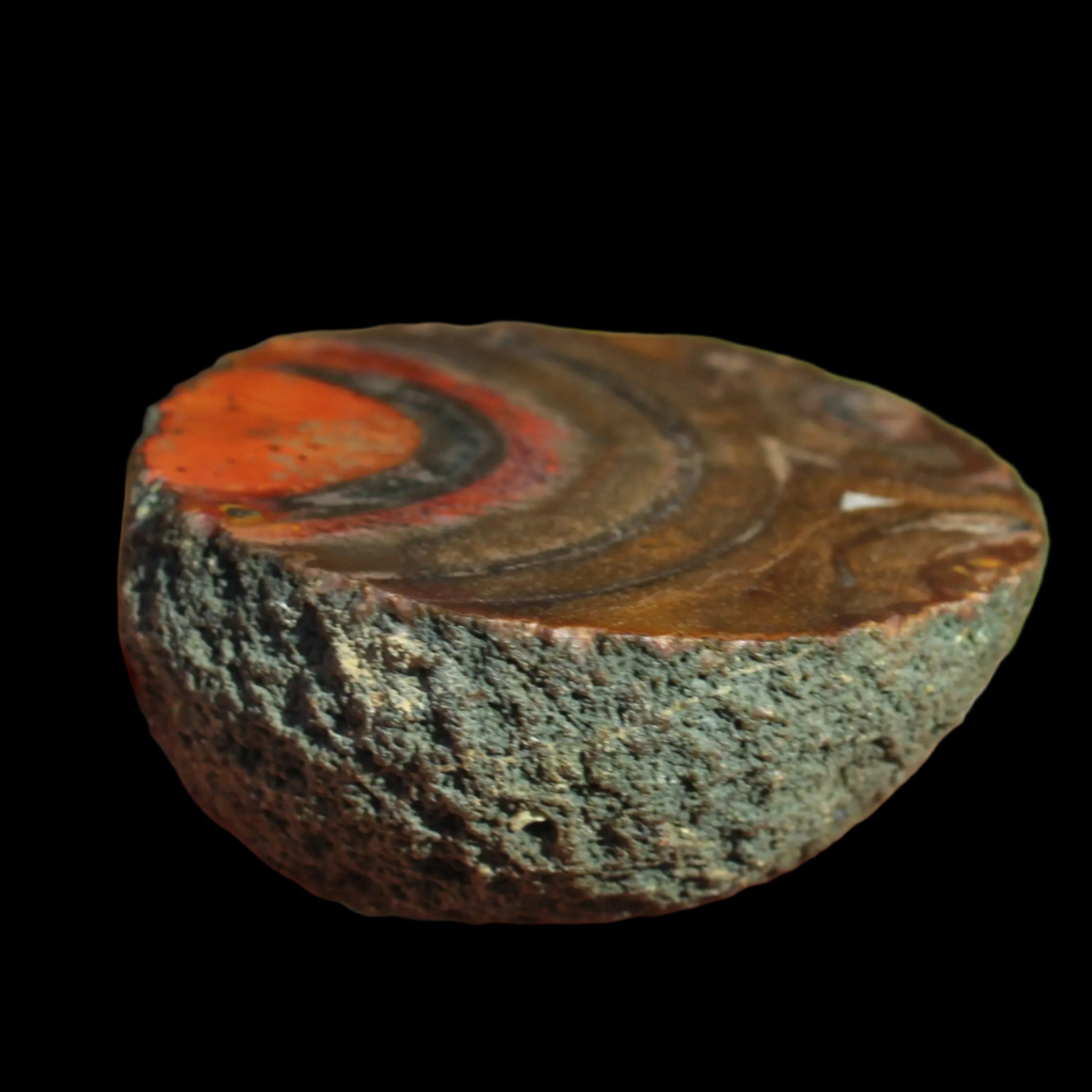 Warring States Carnelian red silk banded Agate 84g in sunlight - Rocks and Things Store