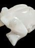 White Calcite hand-carved Frog 222g Rocks and Things
