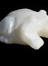 White Calcite hand-carved Frog 243g Rocks and Things