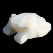 White Calcite hand-carved Frog 243g Rocks and Things
