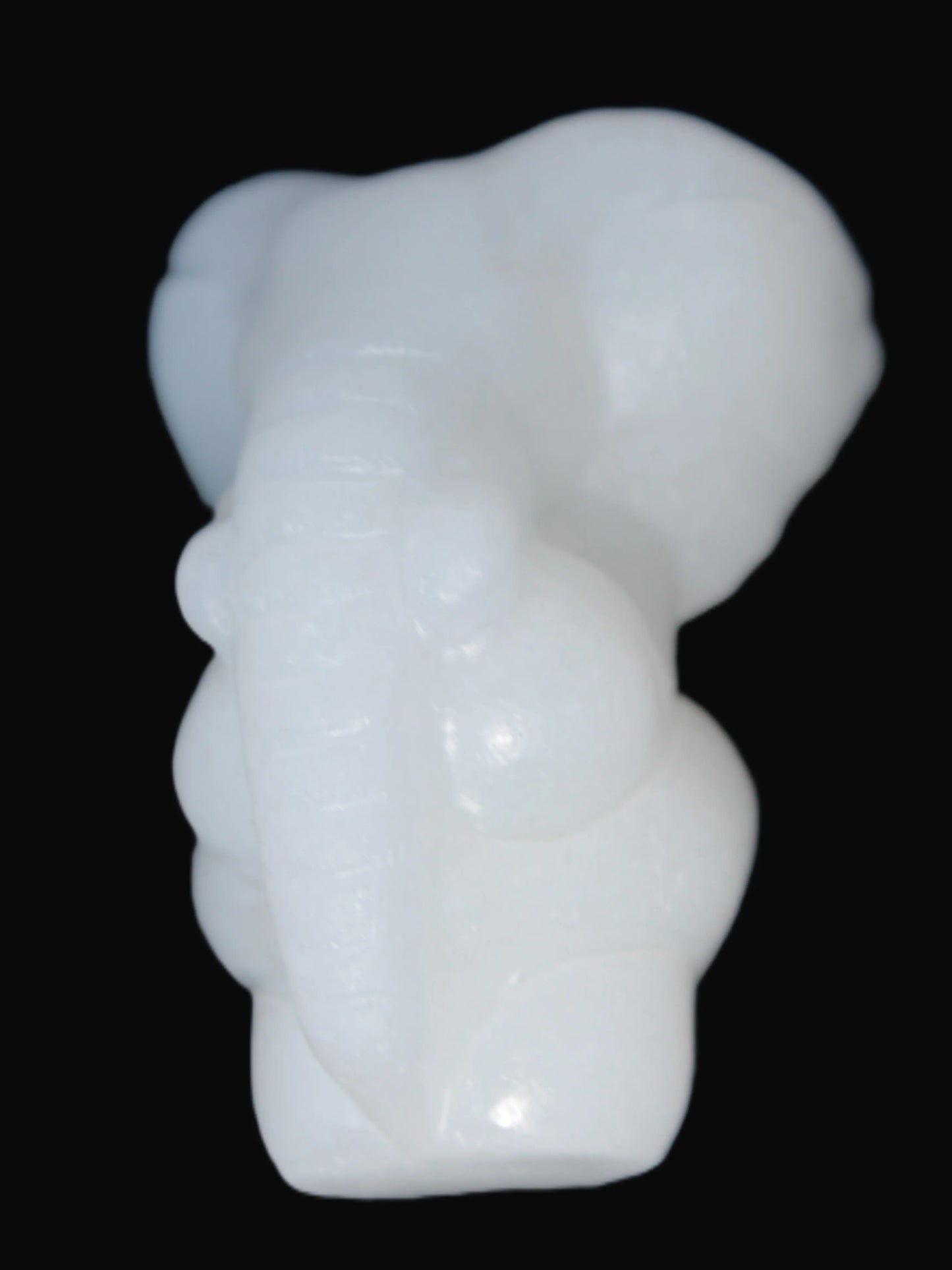 White Jade hand-carved elephant 98g Rocks and Things