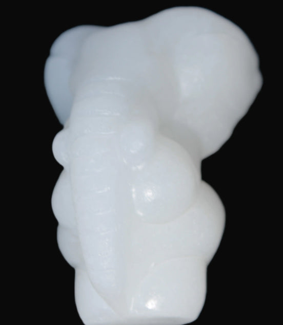 White Jade hand-carved elephant 98g Rocks and Things