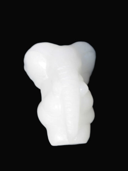 White Jade hand-carved elephant 98g Rocks and Things