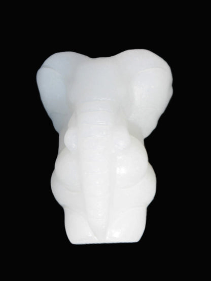 White Jade hand-carved elephant 98g Rocks and Things