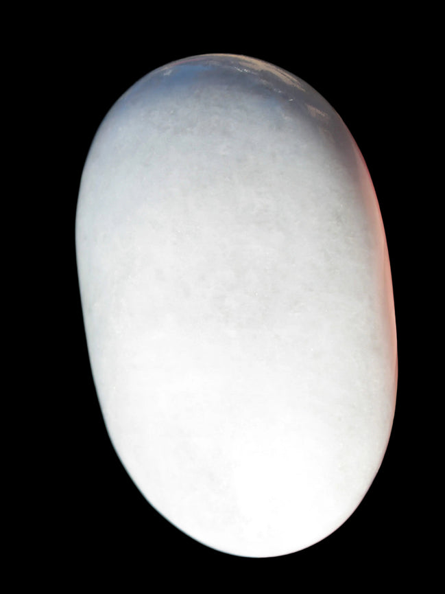 White Jade palm stone from Pakistan 109.8g - Rocks and Things Store