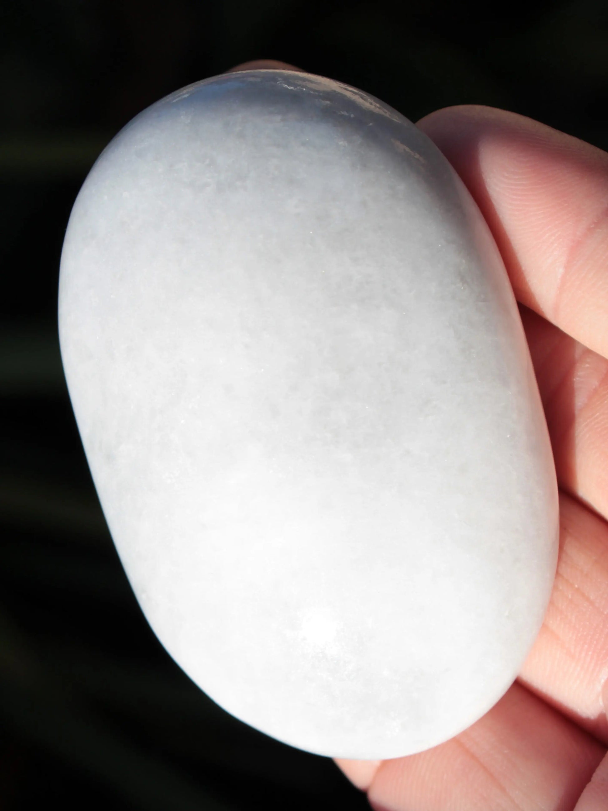 White Jade palm stone from Pakistan 109.8g Rocks and Things Store