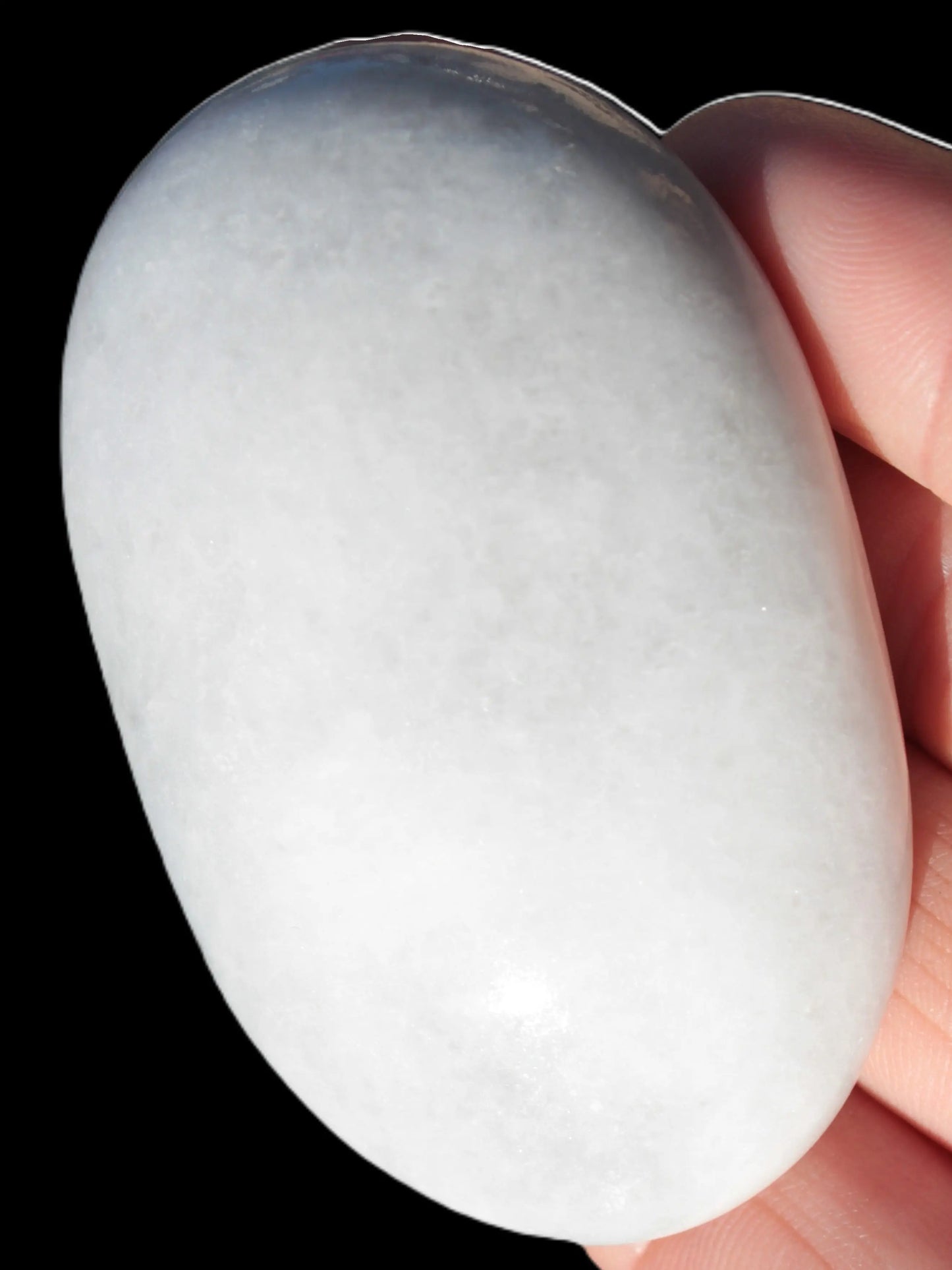 White Jade palm stone from Pakistan 109.8g Rocks and Things Store