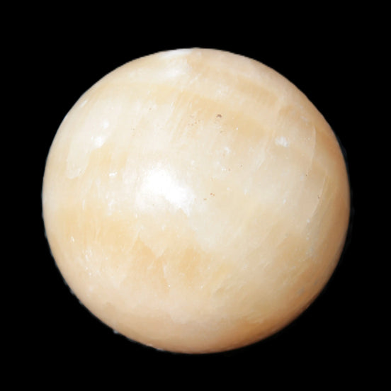 Yellow Calcite sphere from Iceland 54mm 210g Rocks and Things Store