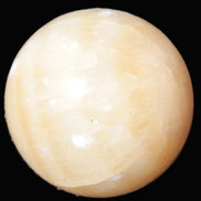 Yellow Calcite sphere from Iceland 54mm 210g Rocks and Things Store