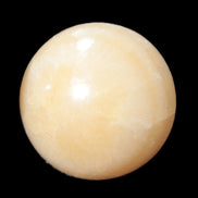 Yellow Calcite sphere from Iceland 54mm 210g Rocks and Things Store