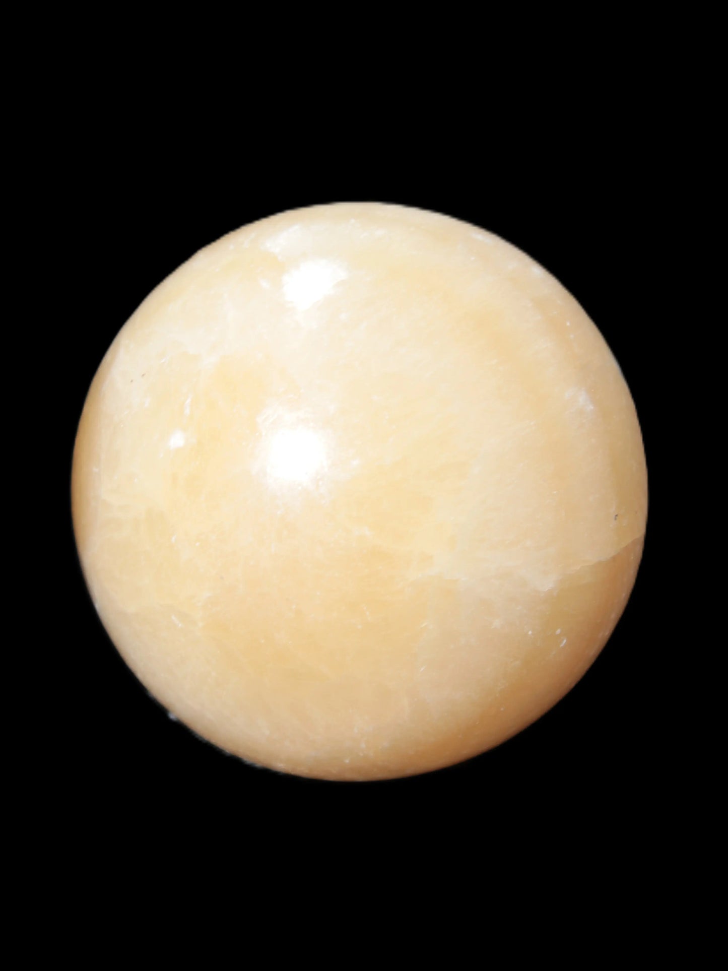 Yellow Calcite sphere from Iceland 54mm 210g Rocks and Things Store