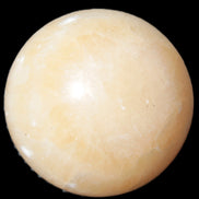 Yellow Calcite sphere from Iceland 54mm 210g Rocks and Things Store