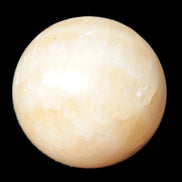 Yellow Calcite sphere from Iceland 54mm 210g Rocks and Things Store