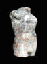 Yooperlite hand-carved male torso 39*57mm 90g Rocks and Things