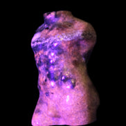 Yooperlite hand-carved male torso 39*57mm 90g Rocks and Things