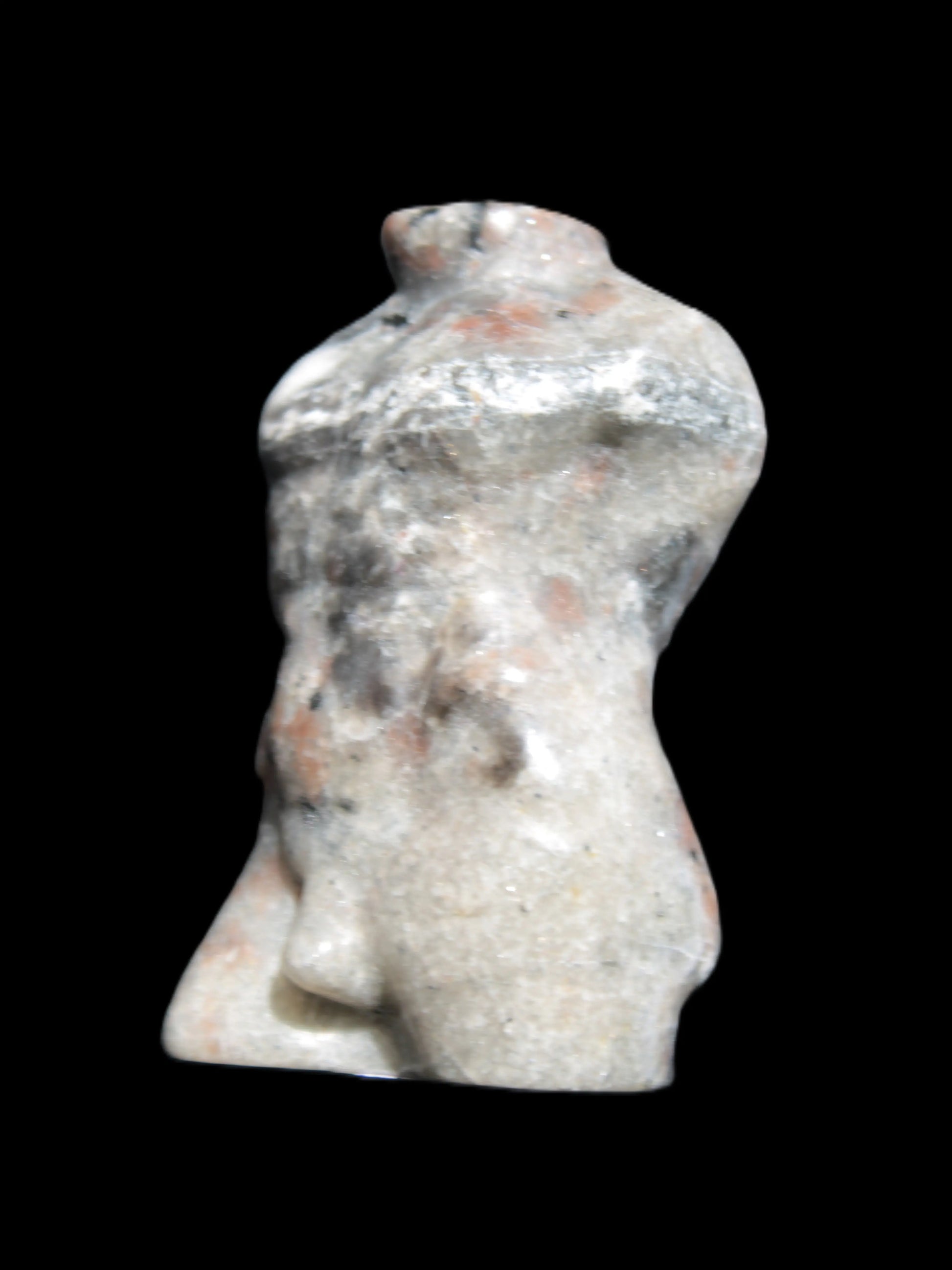 Yooperlite hand-carved male torso 39*57mm 90g Rocks and Things