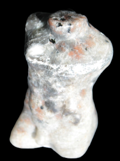 Yooperlite hand-carved male torso 39*57mm 90g Rocks and Things