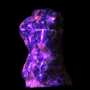 Yooperlite hand-carved male torso 39*57mm 90g Rocks and Things