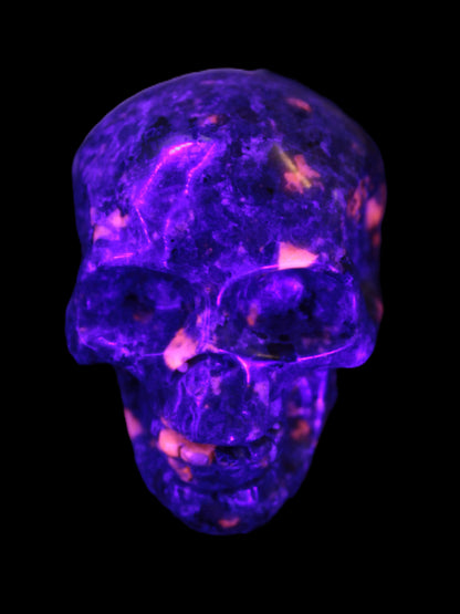 Yooperlite skull 367g Rocks and Things