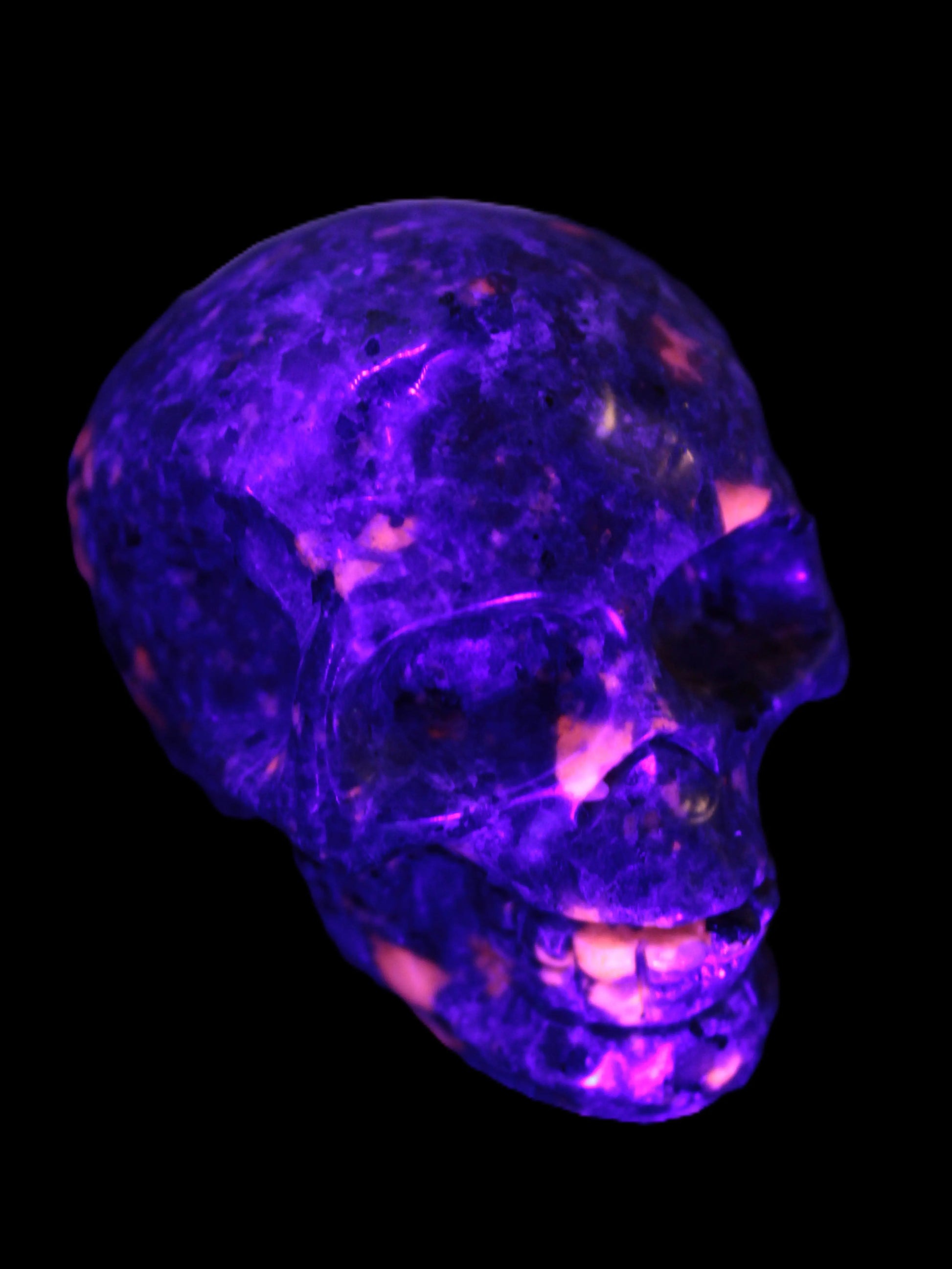 Yooperlite skull 367g Rocks and Things