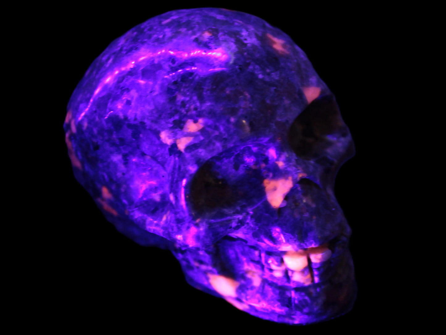 Yooperlite skull 367g Rocks and Things