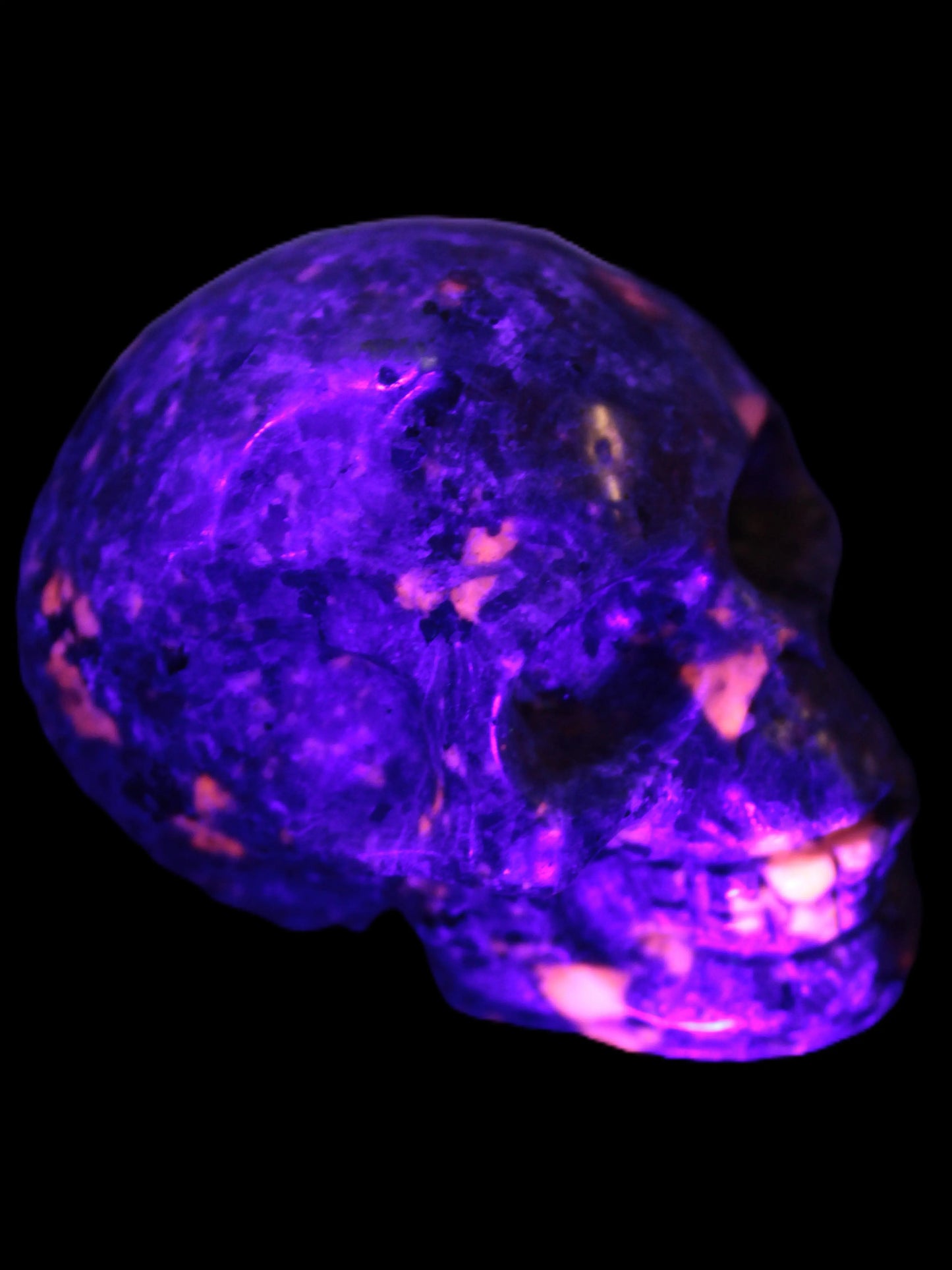 Yooperlite skull 367g Rocks and Things