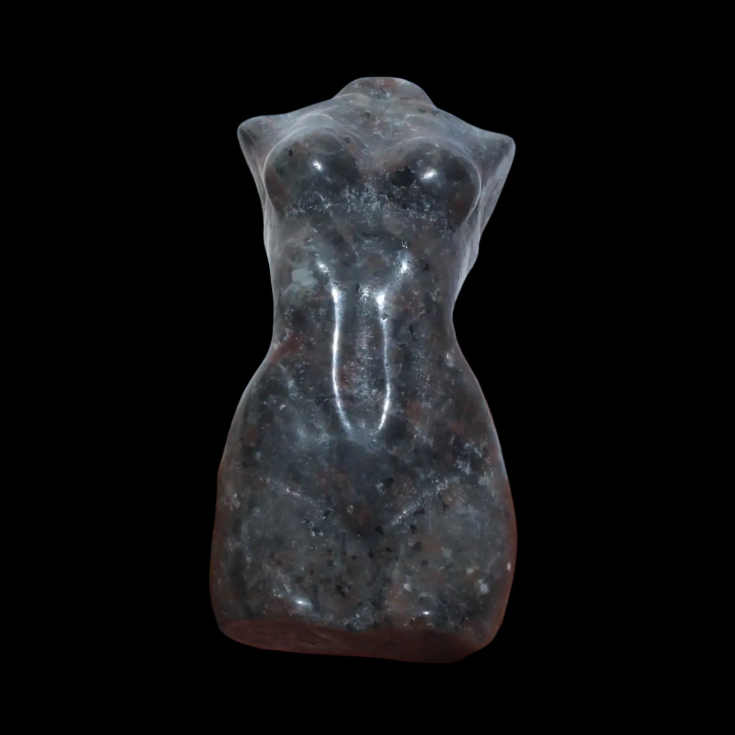 Yooperlite woman's torso goddess 54g in sunlight - Rocks and Things Store