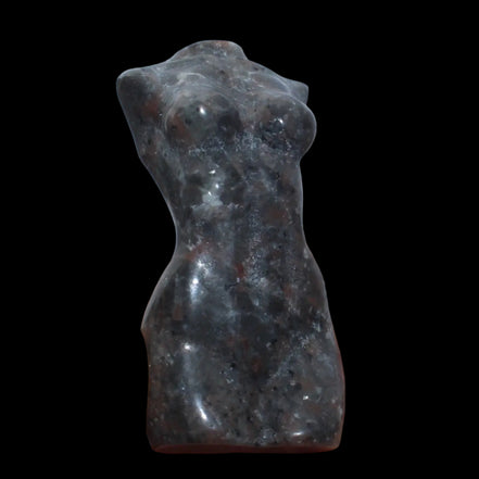 Yooperlite woman's torso goddess 54g in sunlight - Rocks and Things Store