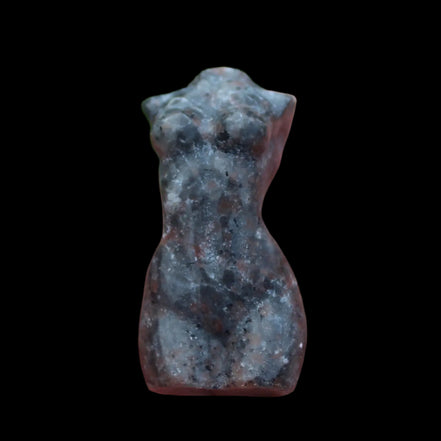 Yooperlite woman's torso goddess 54g in sunlight - Rocks and Things Store