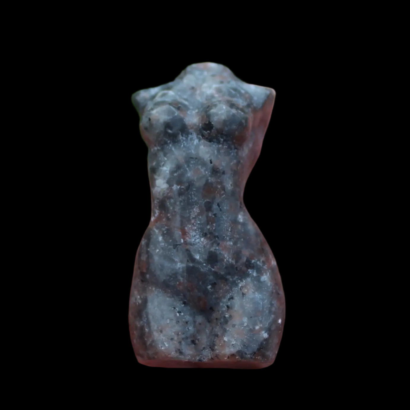 Yooperlite woman's torso goddess 54g in sunlight - Rocks and Things Store