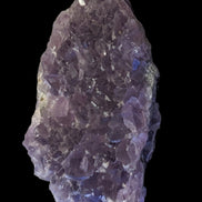 Purple/green Fluorite cluster 243g in LED and UV light - Rocks and Things Store