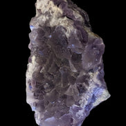 Purple/green Fluorite cluster 243g in LED and UV light - Rocks and Things Store
