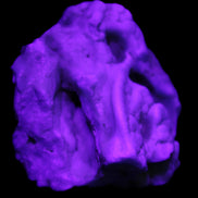 Blue Aragonite specimen 68*40*65mm 156.7g in UV light - Rocks and Things Store