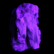 Blue Aragonite specimen 68*40*65mm 156.7g in UV light - Rocks and Things Store