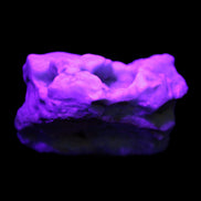 Blue Aragonite specimen 68*40*65mm 156.7g in UV light - Rocks and Things Store