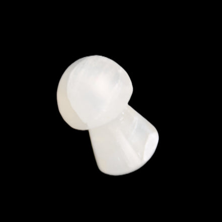 Clear Yellow Calcite mushroom 26-31mm 10-11g in sunlight - Rocks and Things Store