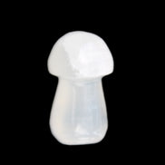 Clear Yellow Calcite mushroom 26-31mm 10-11g in sunlight - Rocks and Things Store