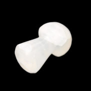 Clear Yellow Calcite mushroom 26-31mm 10-11g in sunlight - Rocks and Things Store