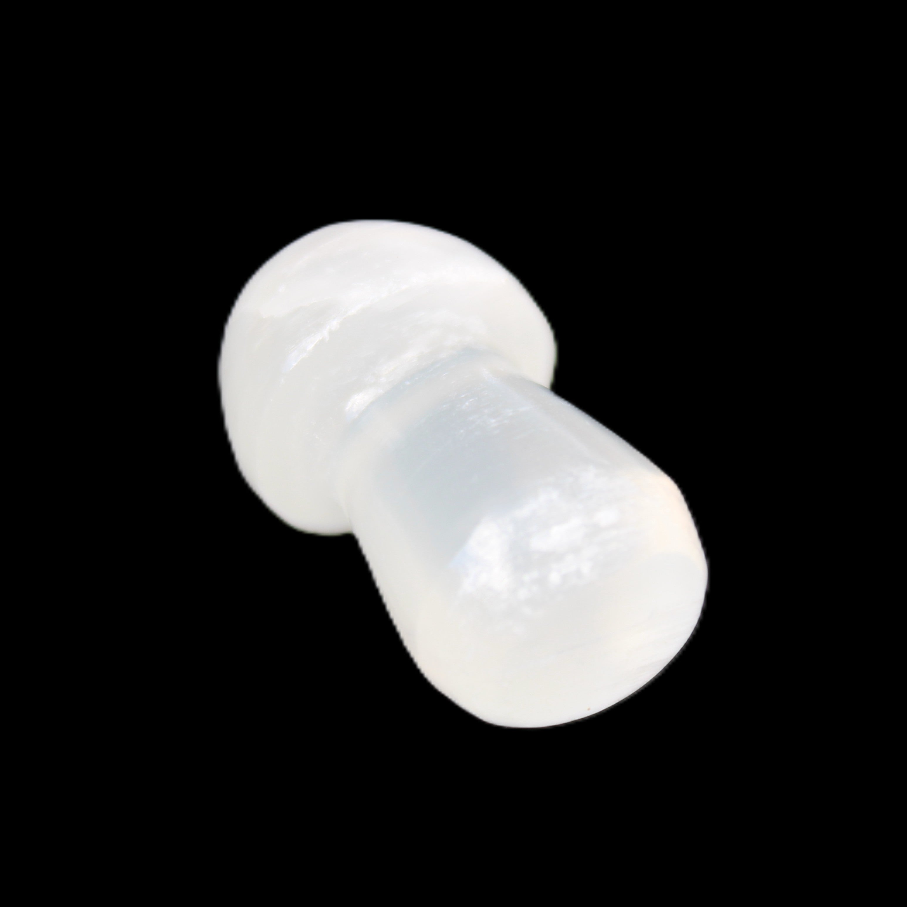 Clear Yellow Calcite mushroom 26-31mm 10-11g in sunlight - Rocks and Things Store