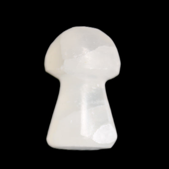 Clear Yellow Calcite mushroom 26-31mm 10-11g in sunlight - Rocks and Things Store