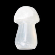 Clear Yellow Calcite mushroom 26-31mm 10-11g in sunlight - Rocks and Things Store