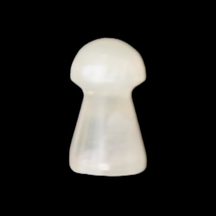 Clear Yellow Calcite mushroom 26-31mm 10-11g in sunlight - Rocks and Things Store