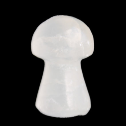 Clear Yellow Calcite mushroom 26-31mm 10-11g in sunlight - Rocks and Things Store